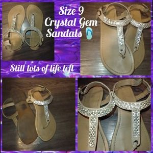 Rhinestone Sandals.